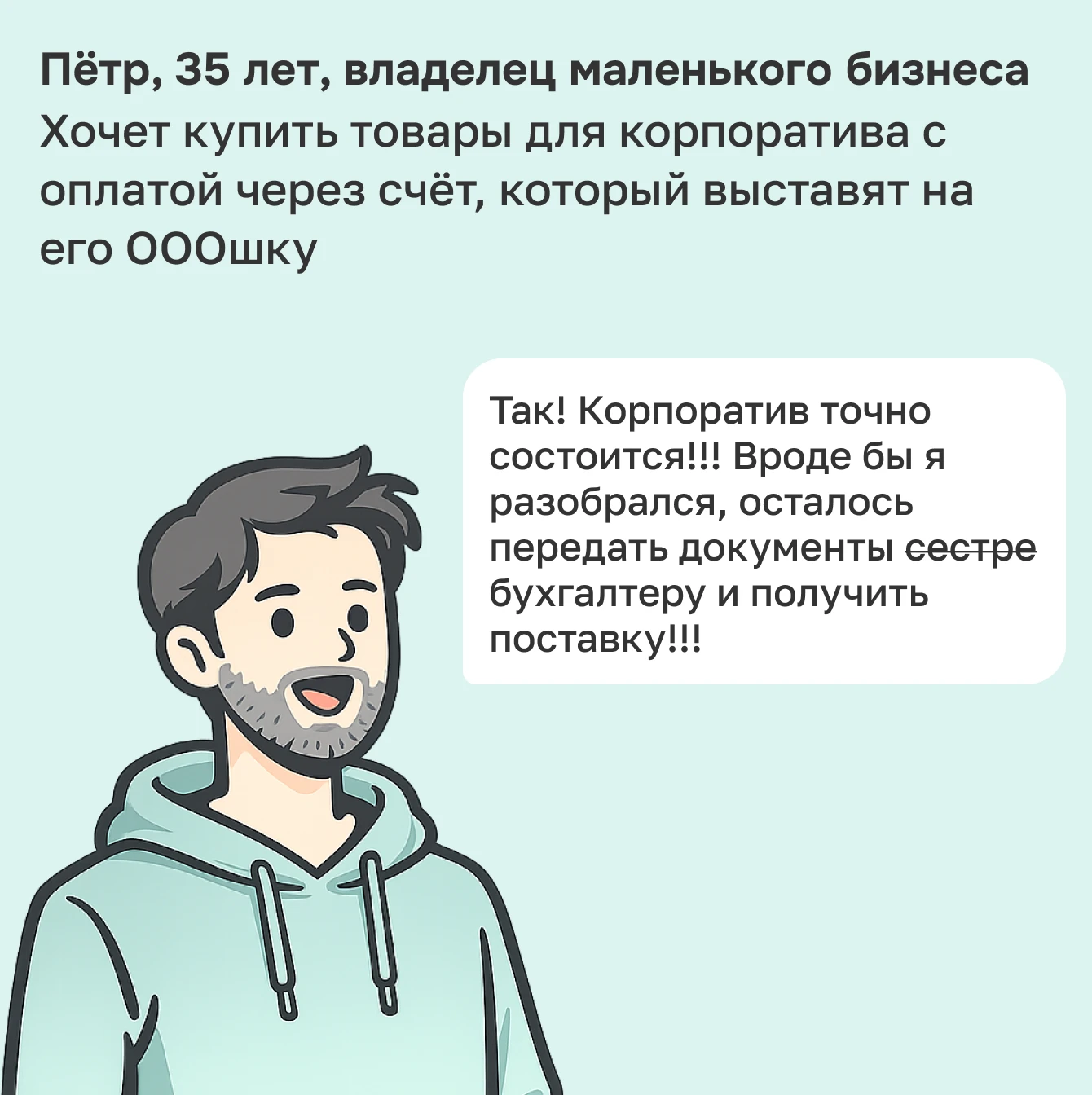 Корпоративные заказы - Проблема и вызов